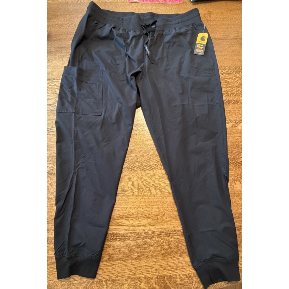 women's Carhartt force modern fit jogger pants 3XL tall black C51113